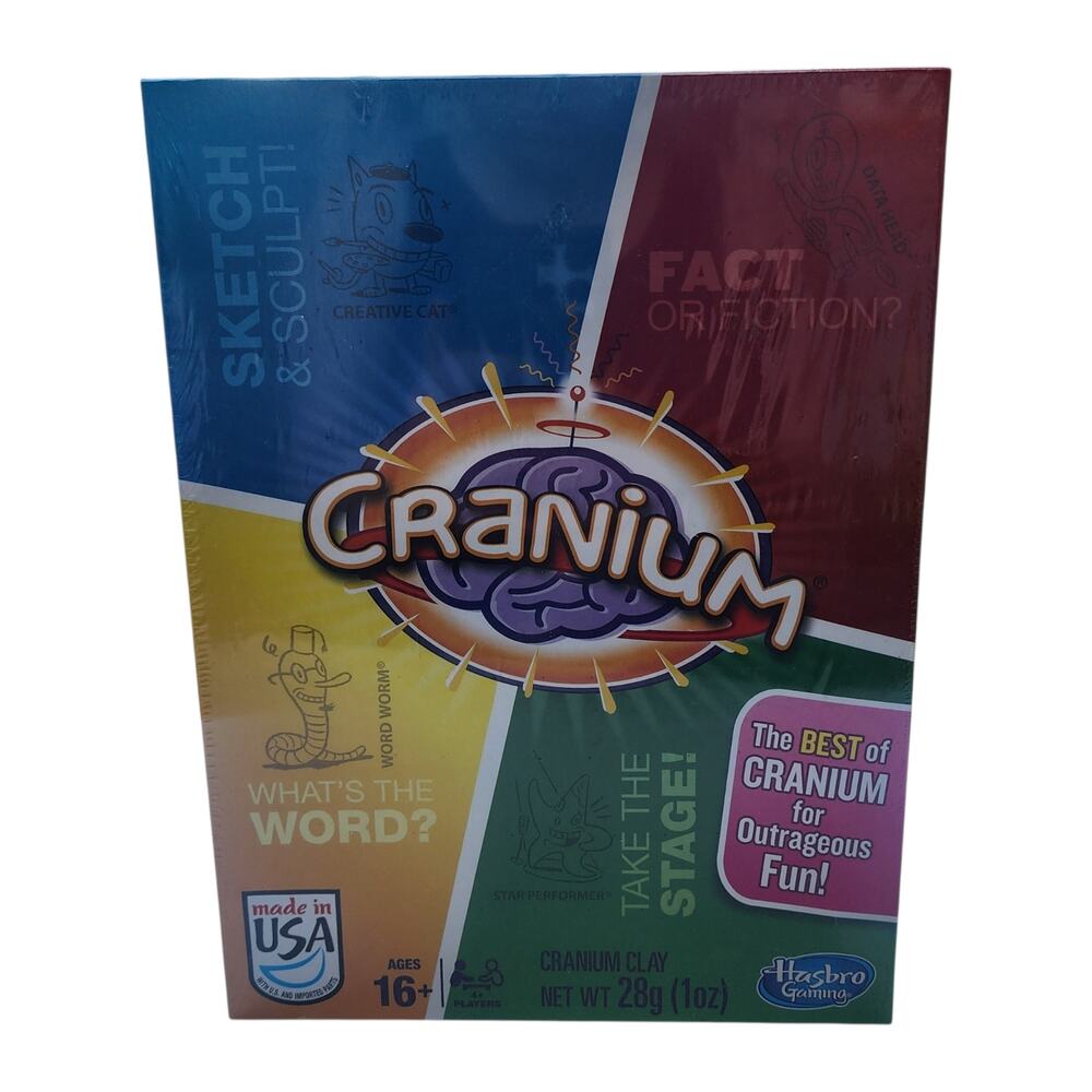 Cranium Board Game Sealed Hasbro Party Game Complete Family 2 Team 16+ NIB